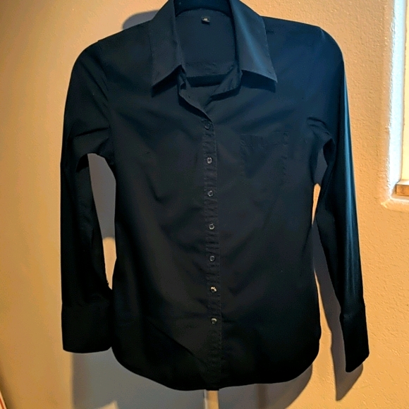 Black Express Button Shirt - Picture 1 of 4